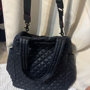 MZ Wallace Black Quilted Shoulder Bag